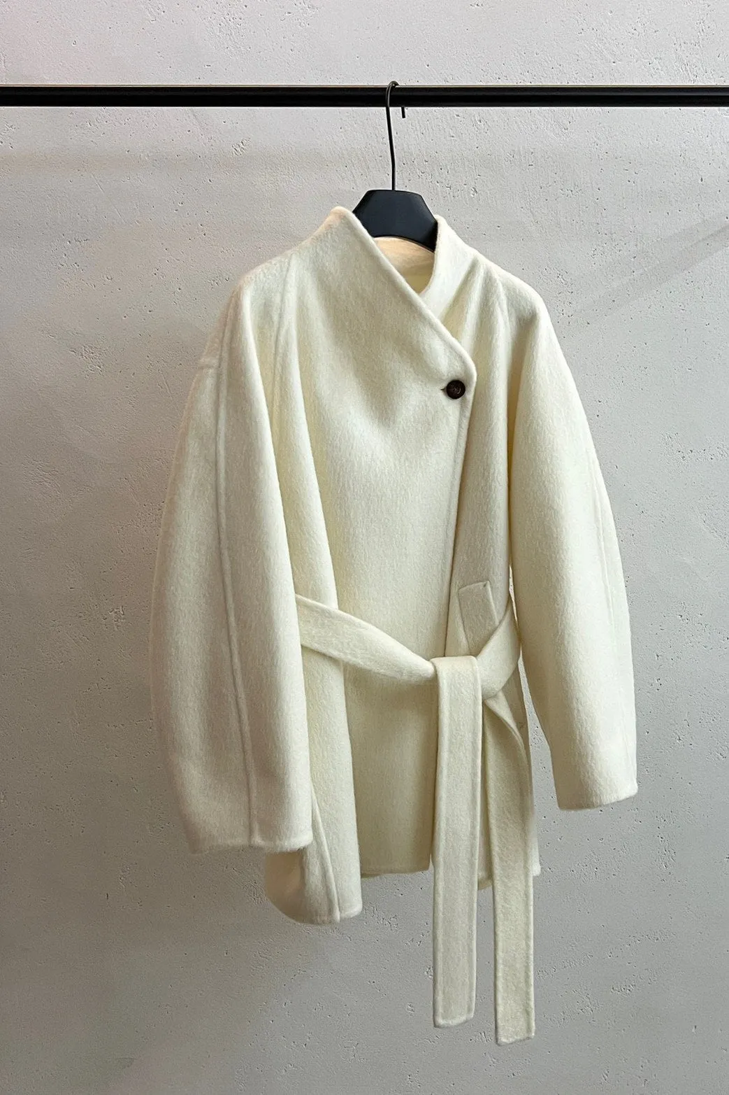 100% wool wide collar double-sided jacket | 3 color