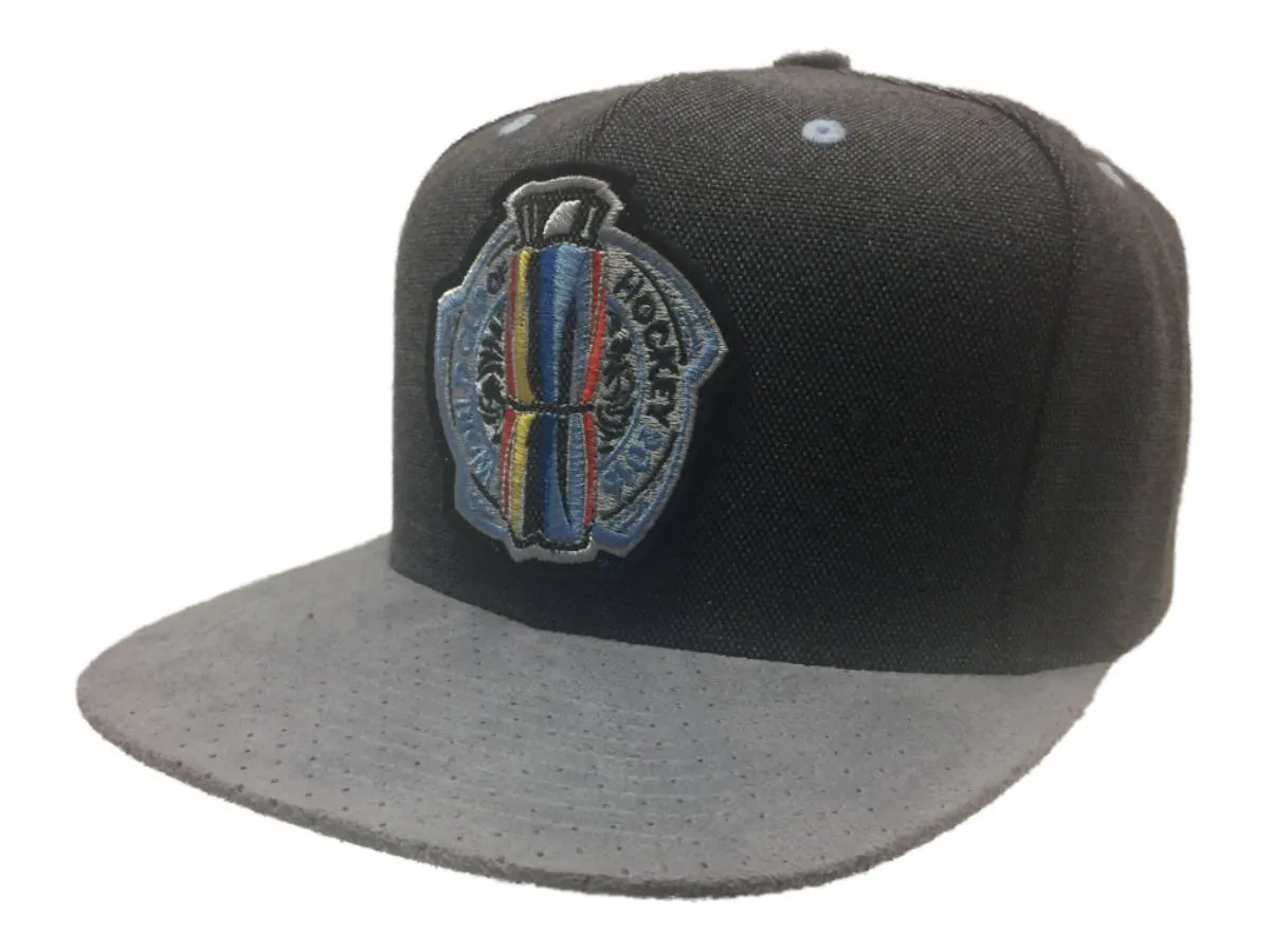 2016 World Cup of Hockey Mitchell & Ness Dark Gray Snapback Flat Bill Hat Cap