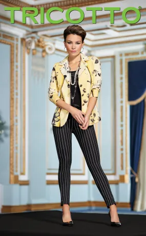 616-S20 (Pant Black or Gold)  Shown with Jacket 718 & Camisole 903