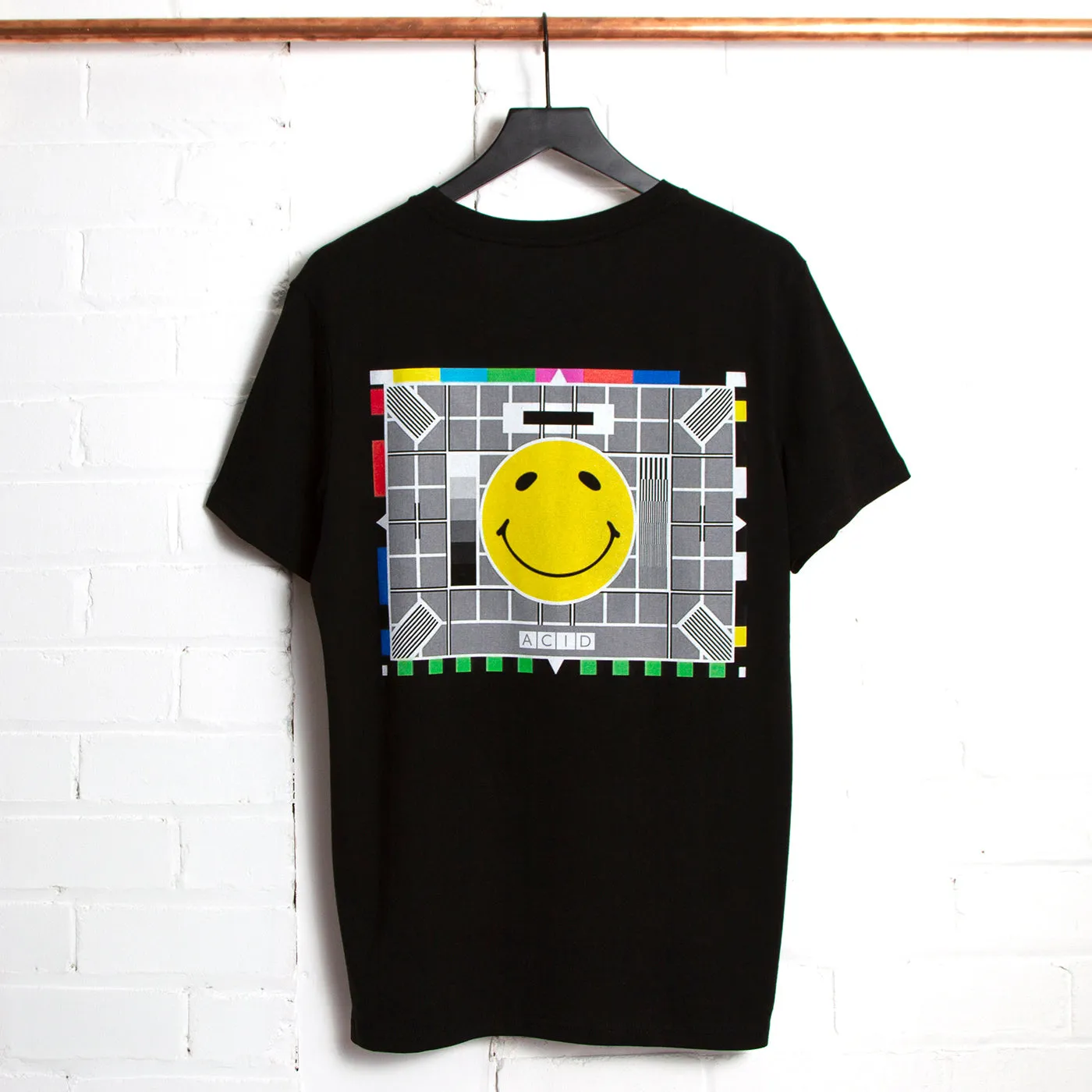 Acid Test Card Back Print - Tshirt - Black