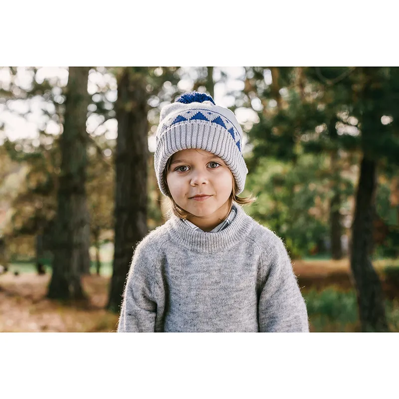 Acorn Forest Beanie - Light Grey