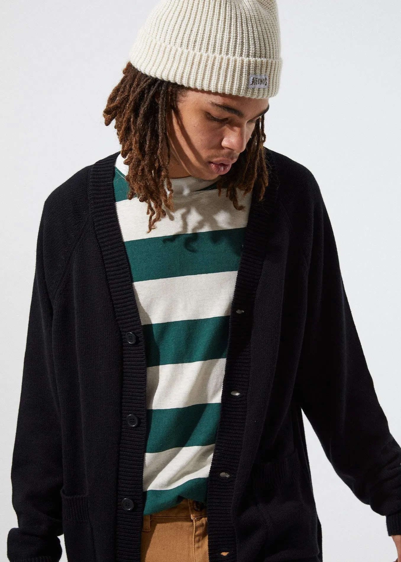 Afends Mens Bleach - Knit Cardigan