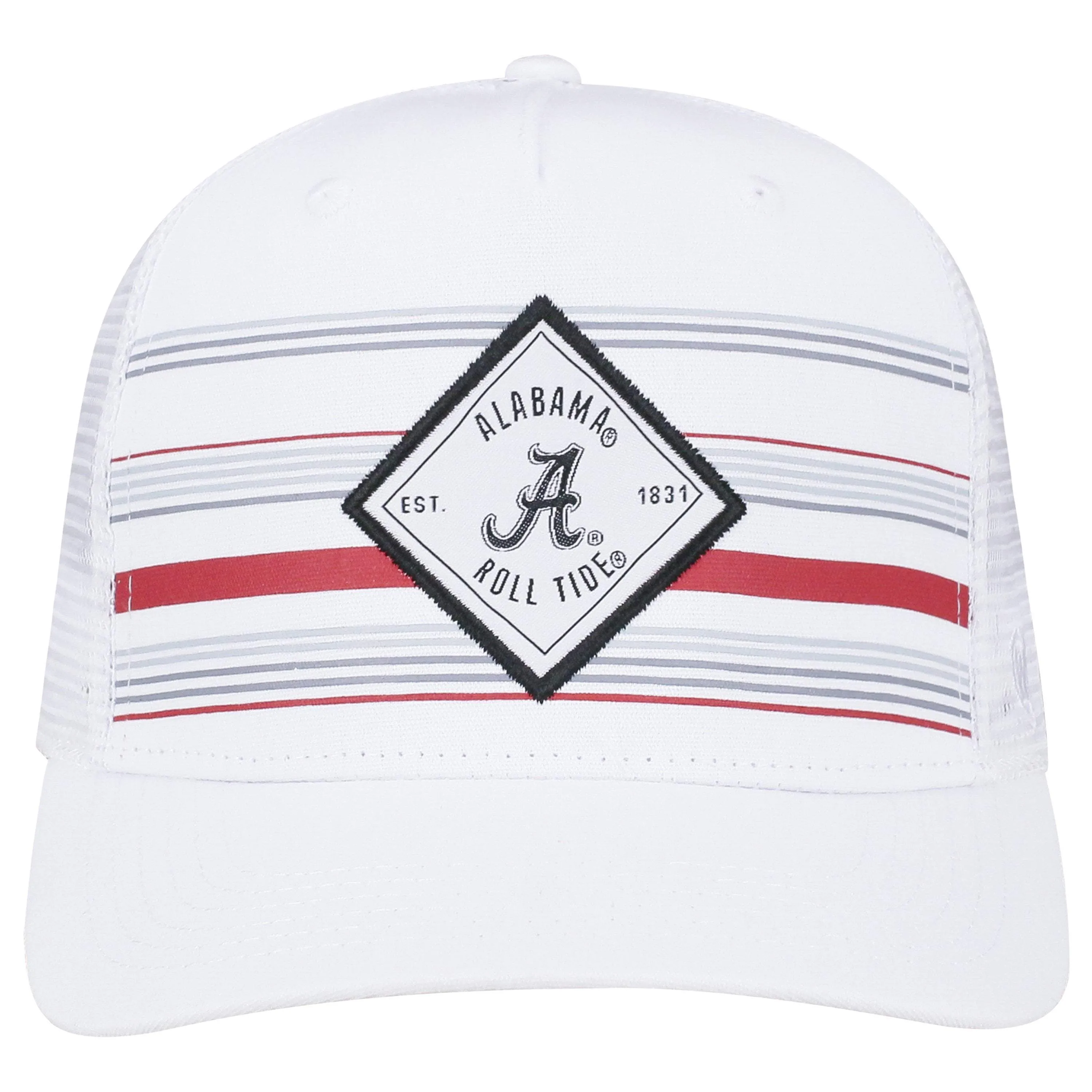 Alabama Crimson Tide TOW White "36th Ave" Mesh Adj. Snapback Hat Cap