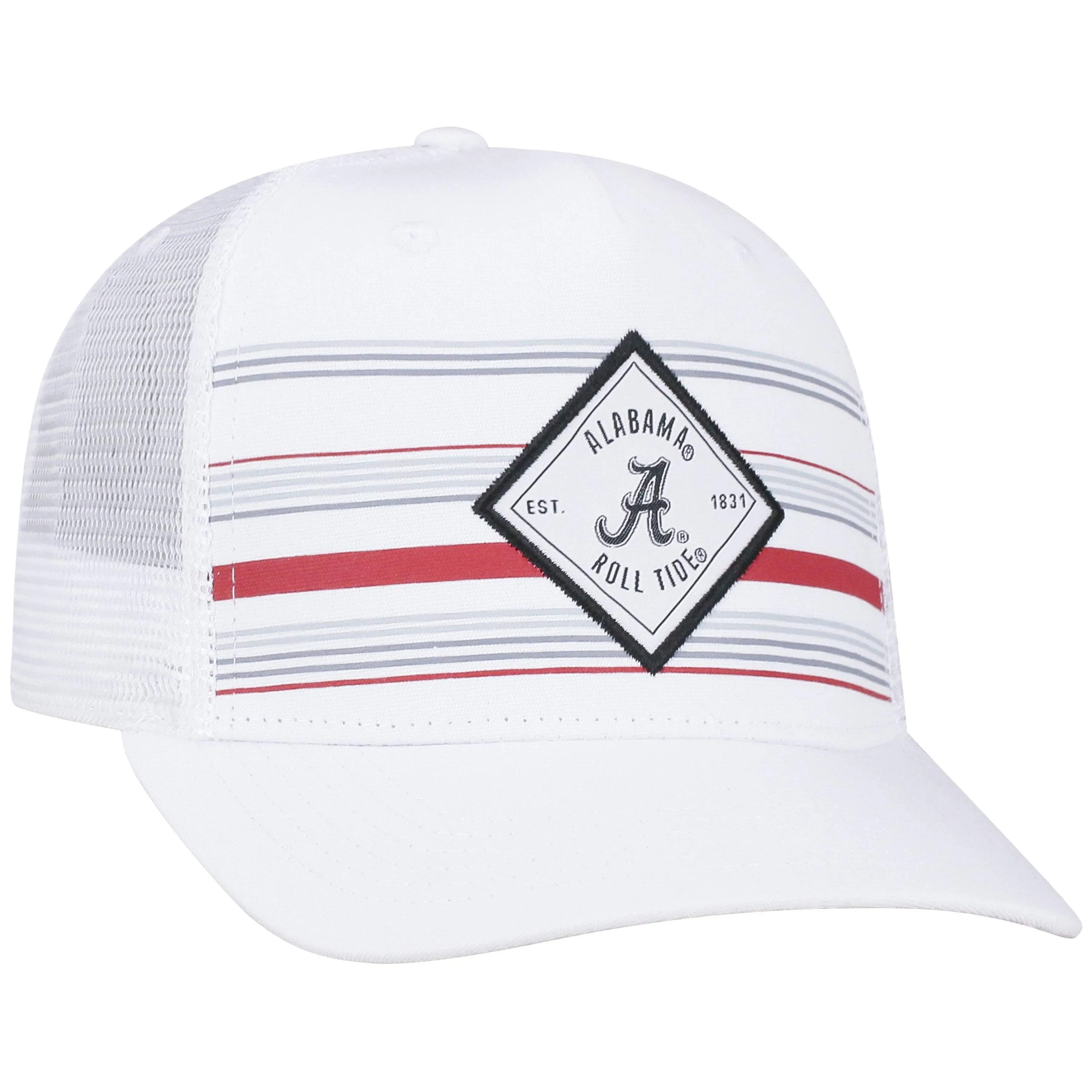 Alabama Crimson Tide TOW White "36th Ave" Mesh Adj. Snapback Hat Cap