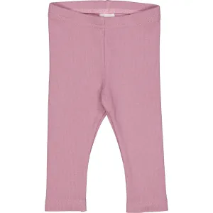 Alfa Rib Leggings, Pink Haze