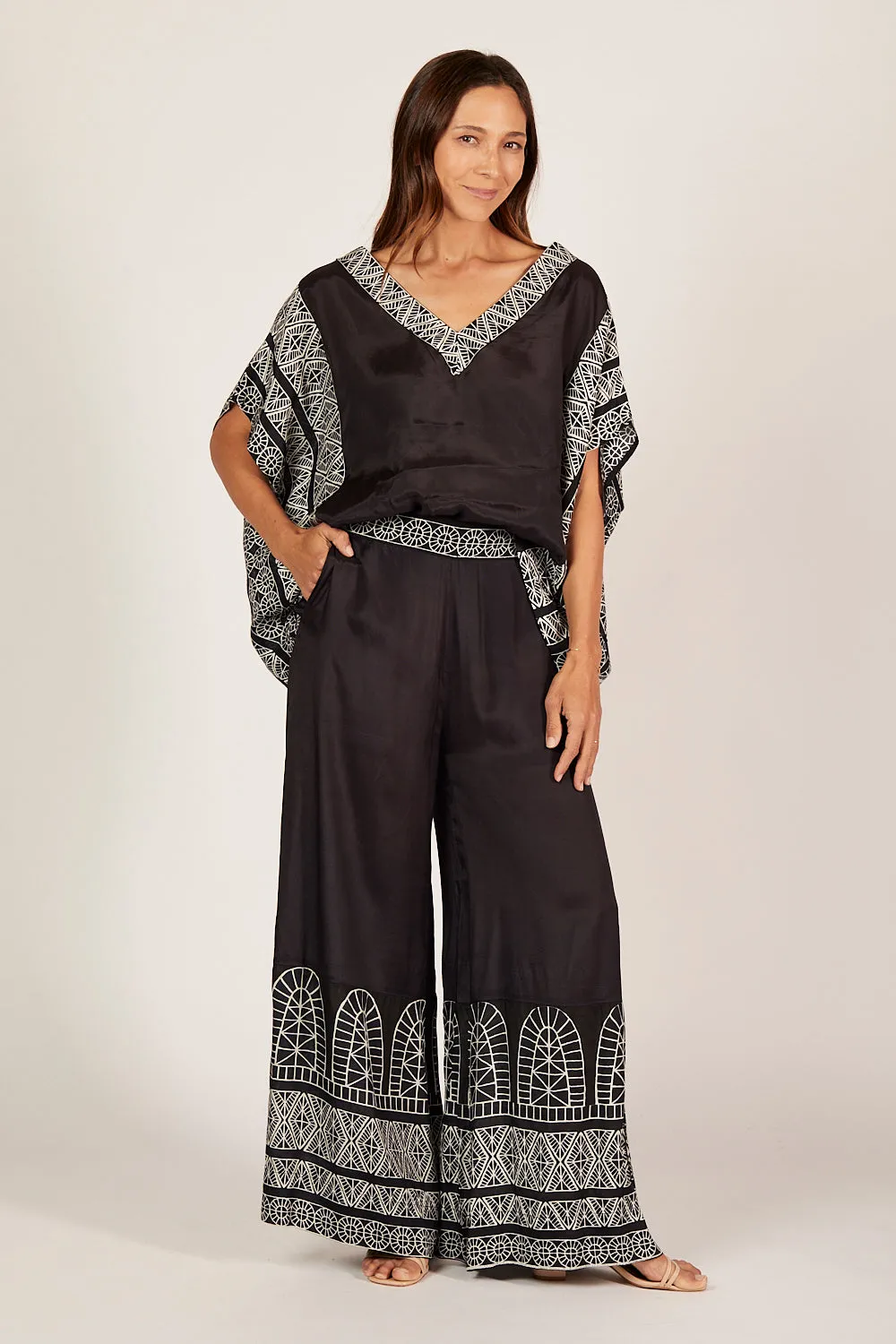 Amari Palazzo Pant in Sunset Palms