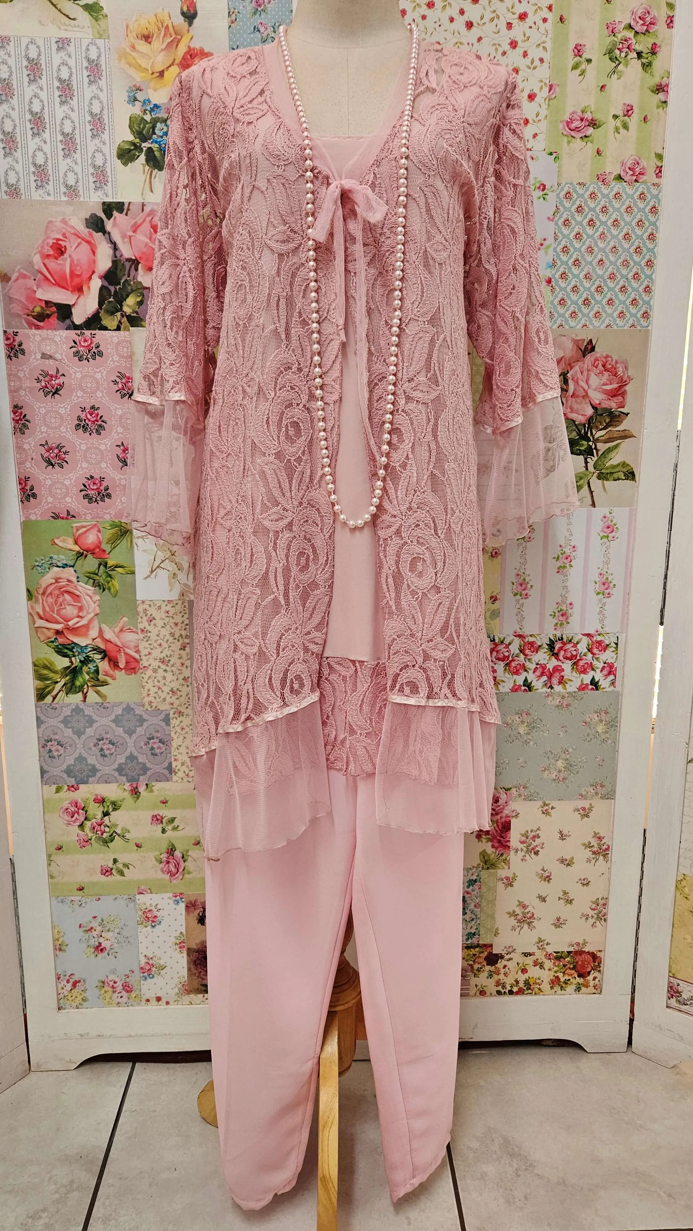 Baby Pink 3-Piece Pants Set LR0402