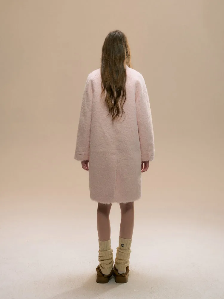 Baby Pink Woolen Coat