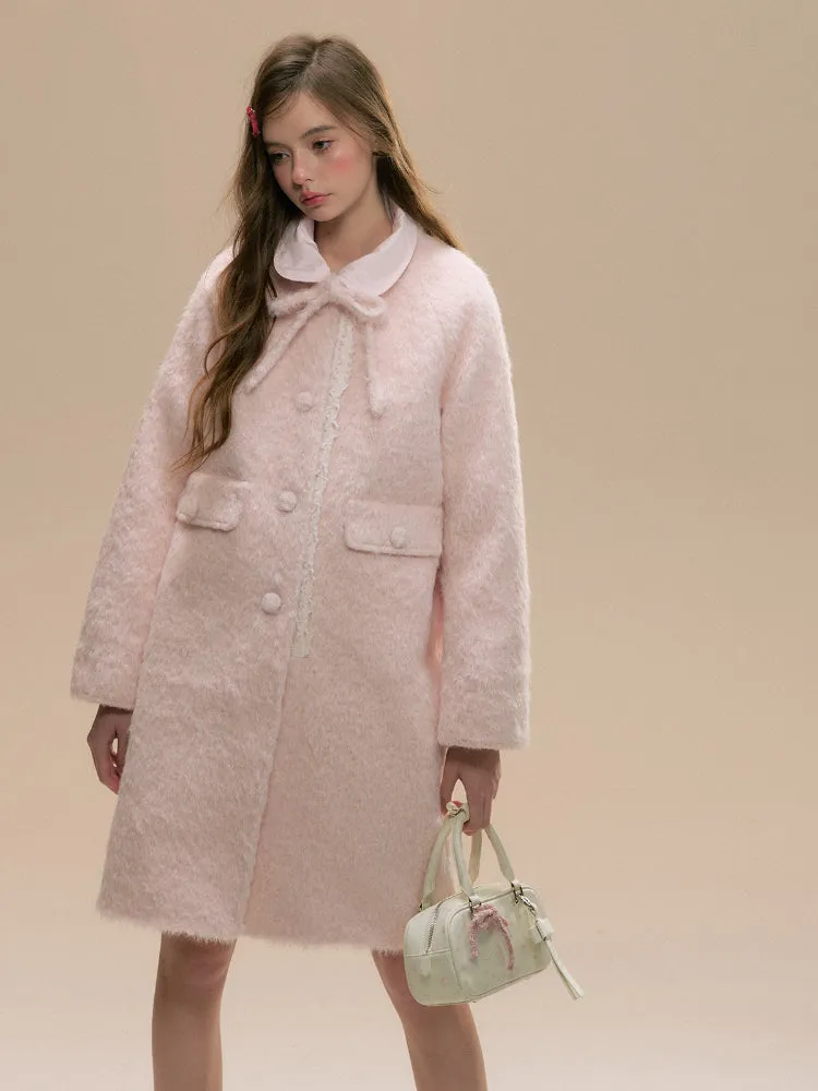 Baby Pink Woolen Coat