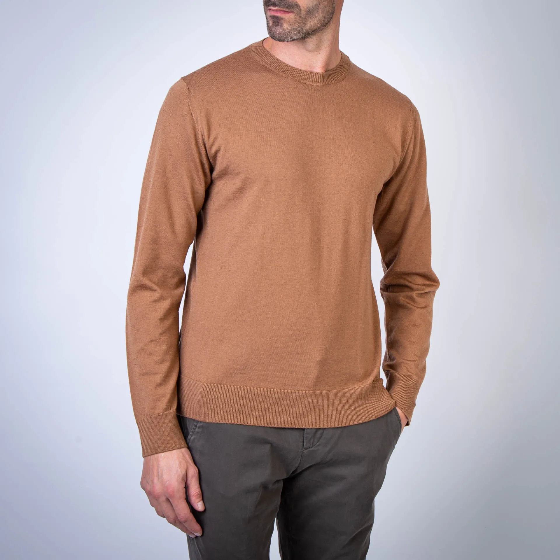 BALLANTYNE SWEATER B2P000 14W91 14501 KHAKI