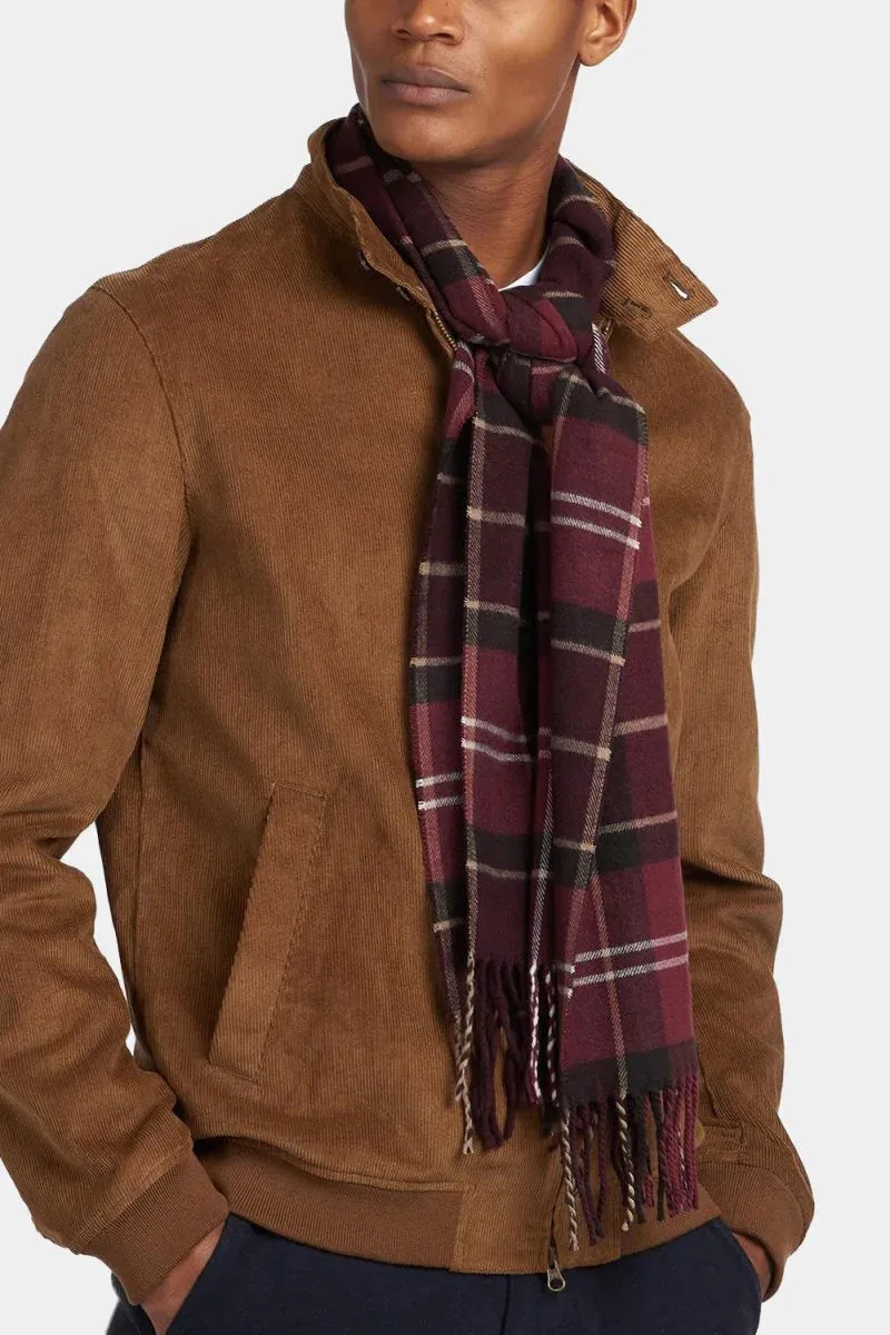 Barbour Scarf Galingale Tartan Scarf in Winter Red  USC0300RE98