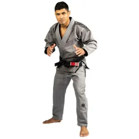 Black on Grey Tatami Fightwear Estilo Black Label Mens BJJ Gi