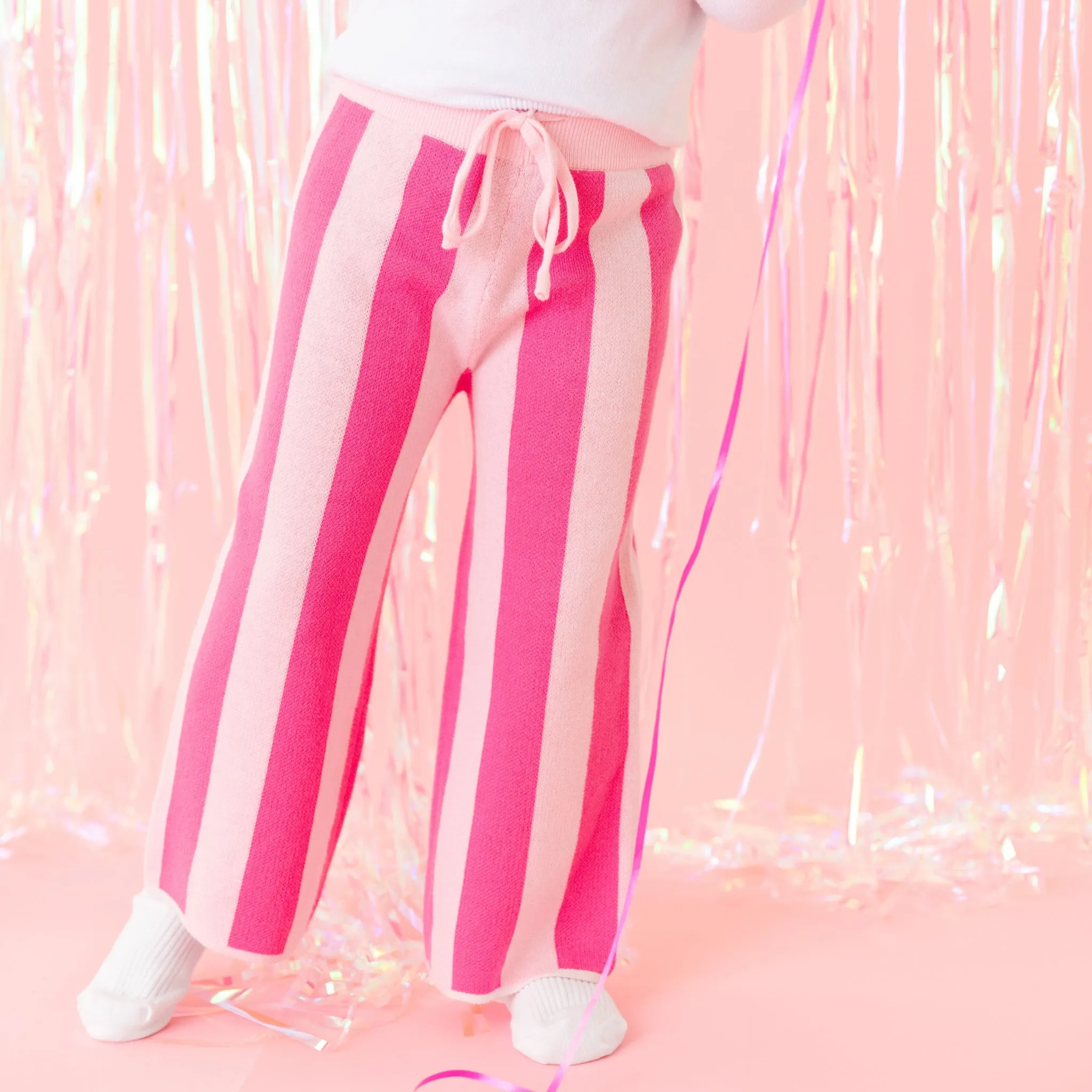 Blossom/Taffy Striped Sweater Pants