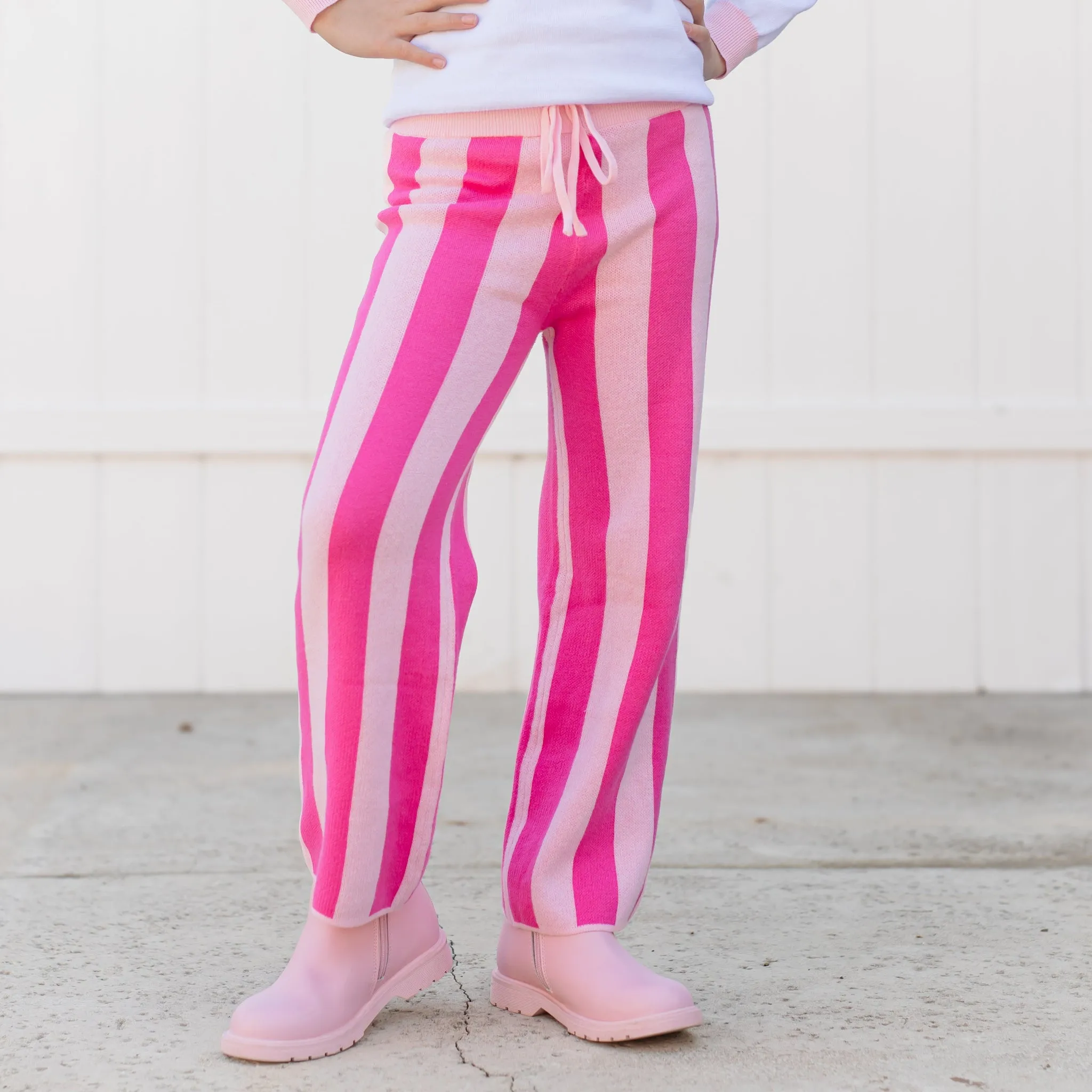 Blossom/Taffy Striped Sweater Pants