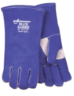 Blue Premium Cowhide Gloves Sabre (one dozen)