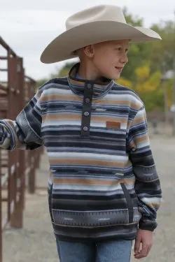 Boy's Cinch Polar Fleece Print Pullover