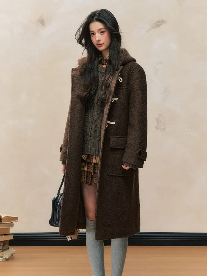 Brown Long Woolen Coat