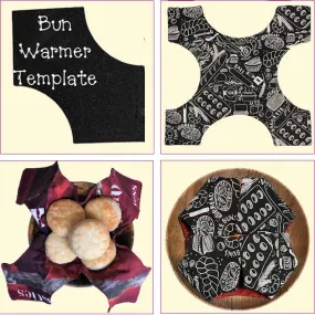 Bun Warmer Templates - 2 sizes!