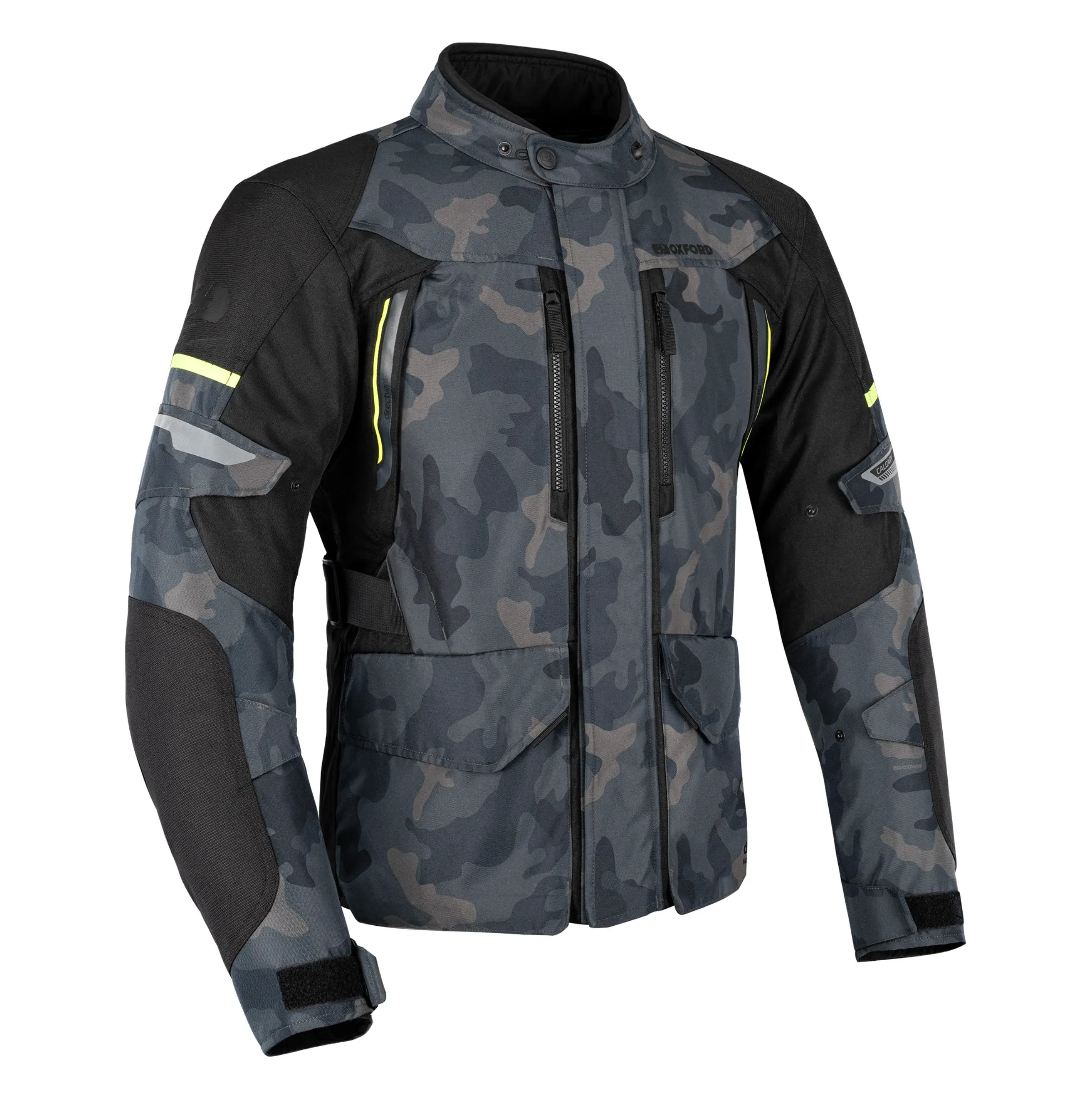 Calgary Waterproof Camo Biker Jacket with Elbow & Shoulder Armour by Oxford