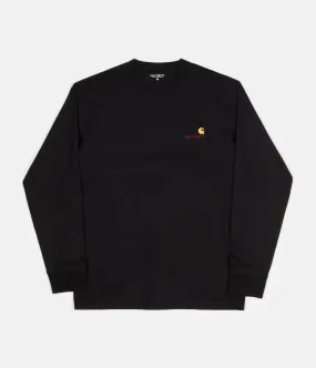 Carhartt American Script Long Sleeve T-Shirt - Black