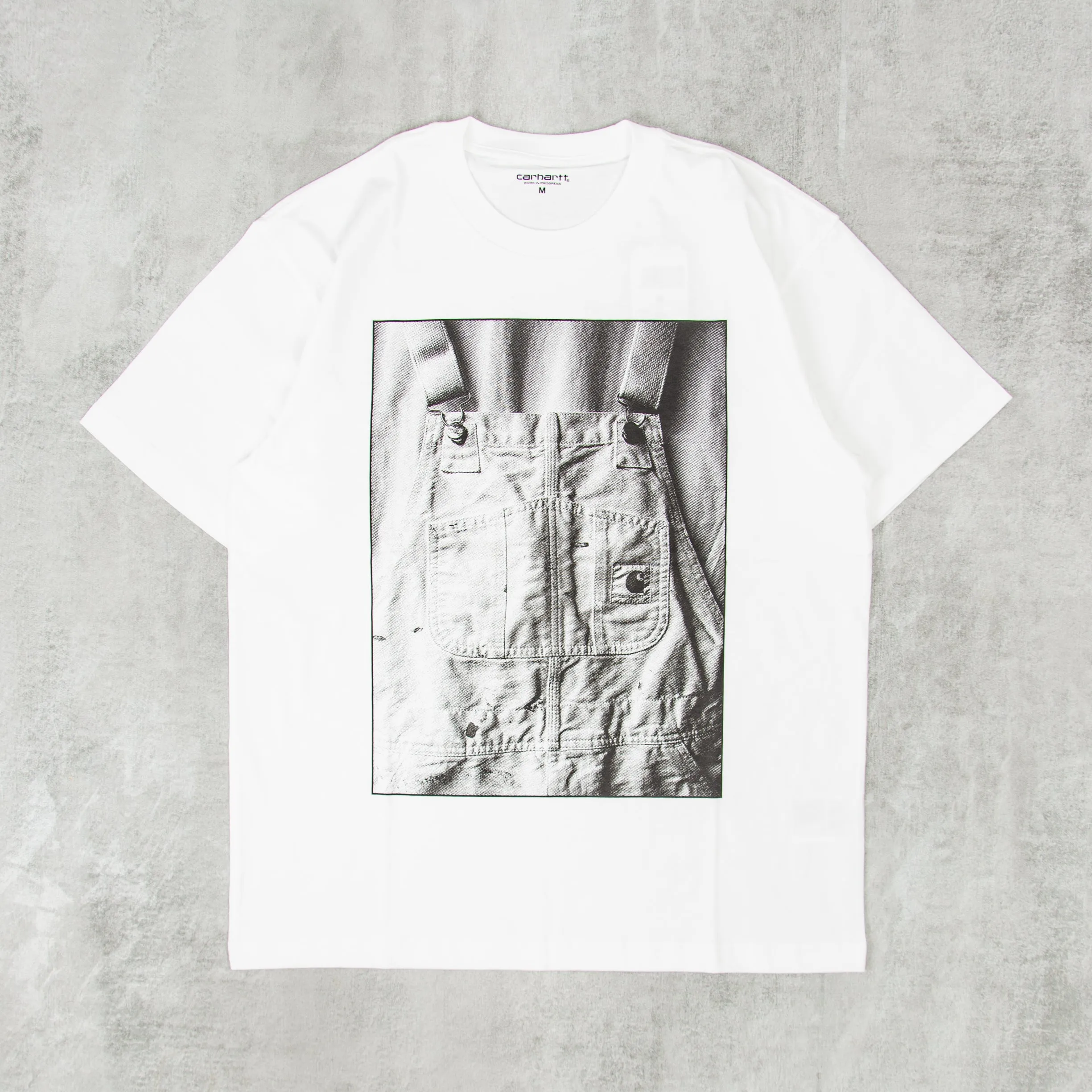 Carhartt WIP Bib Overall S/S Tee - White