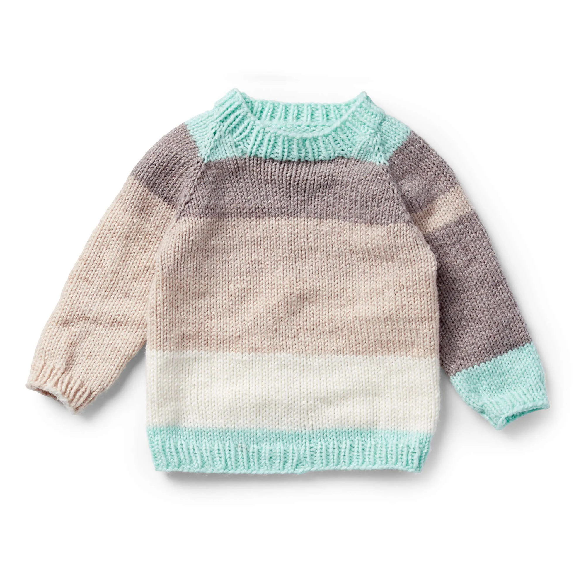 Caron Top Down Knit Pullover