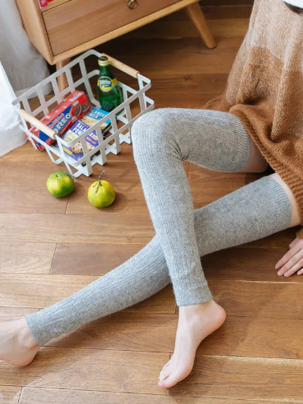 Casual Skinny Leg Solid Color Leg Warmers Accessories