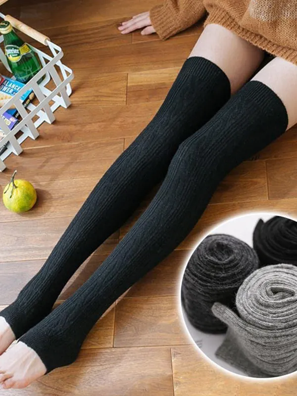 Casual Skinny Leg Solid Color Leg Warmers Accessories