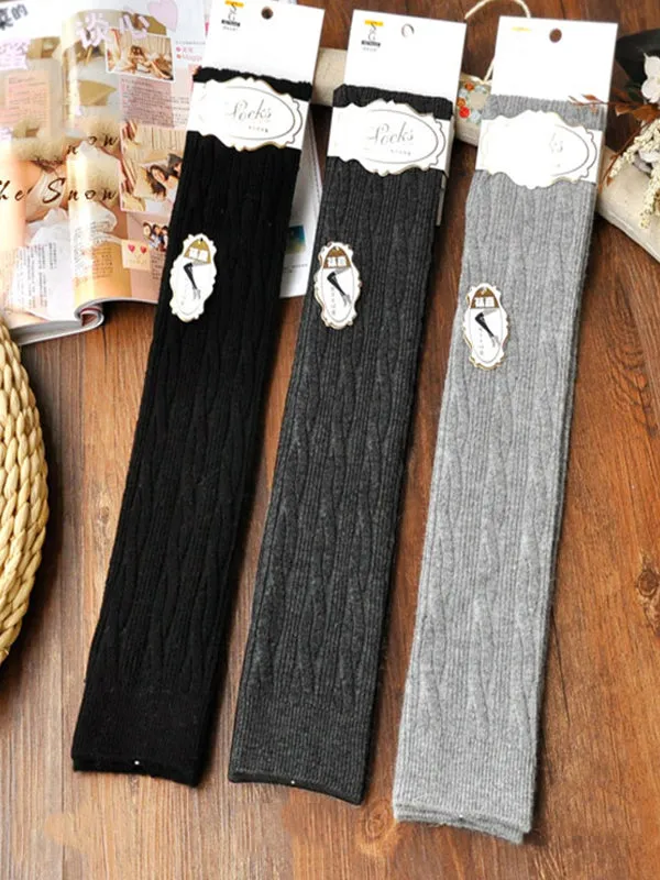 Casual Skinny Leg Solid Color Leg Warmers Accessories