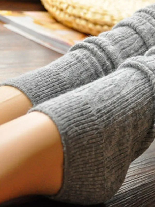 Casual Skinny Leg Solid Color Leg Warmers Accessories