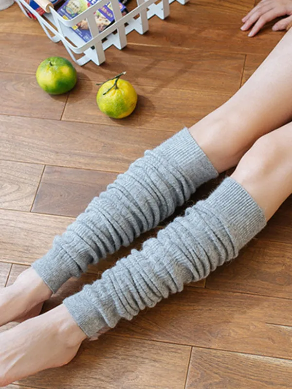 Casual Skinny Leg Solid Color Leg Warmers Accessories