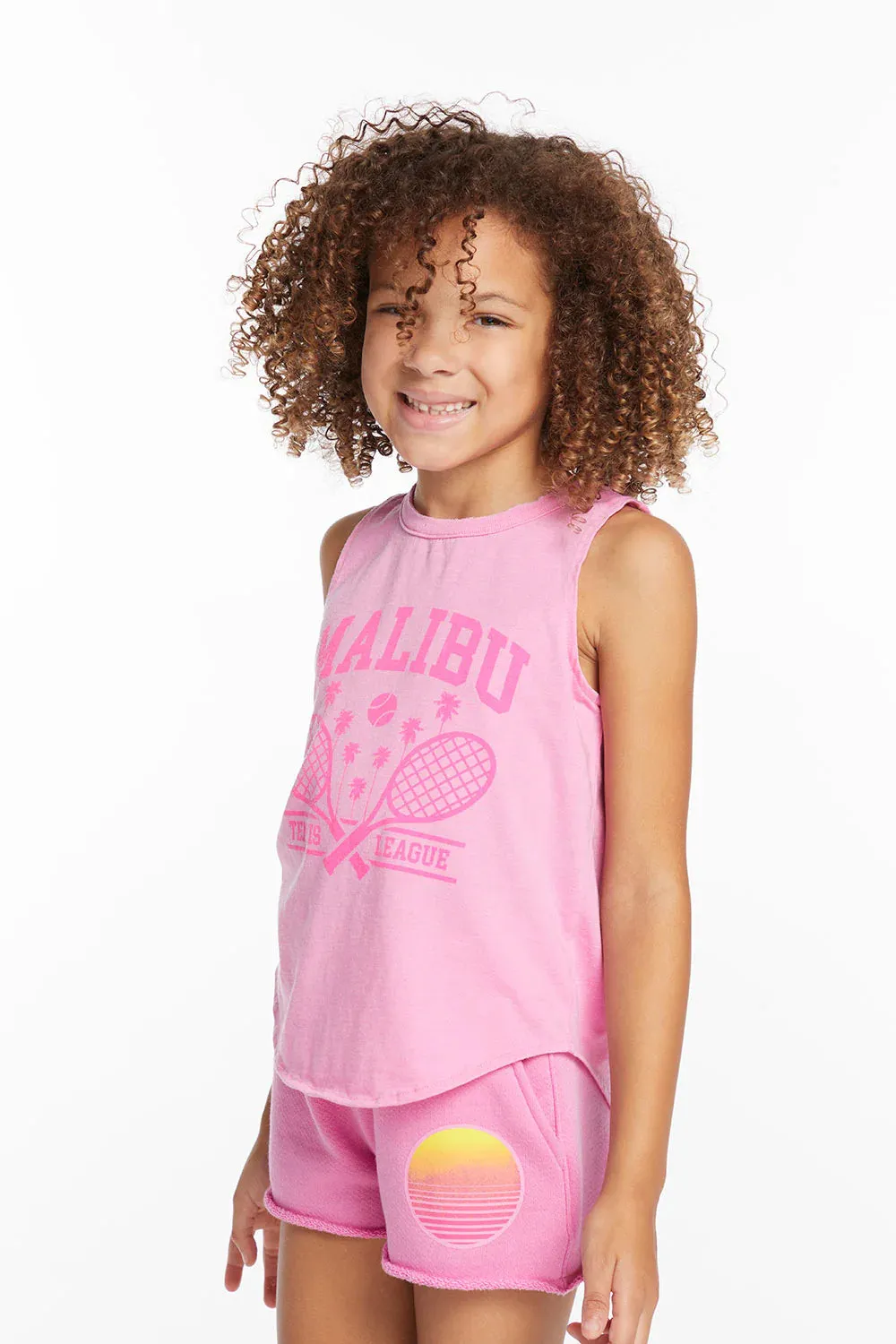 CHA Pink Malibu Tennis Tank