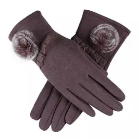 Color: Brown - SWEET ROZINA Touch Gloves