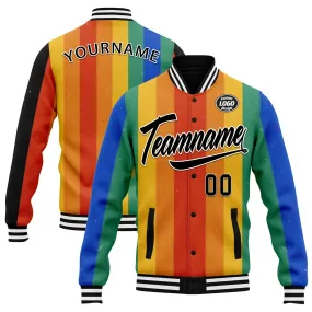 Custom Jacket Bomber Full-Snap Varsity Letterman Personalized Jacket FZ005-D025003-10