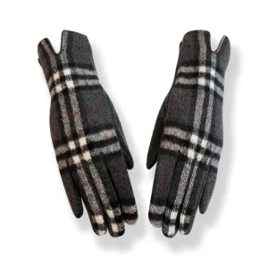 Dark Grey Check Gloves (GL17)