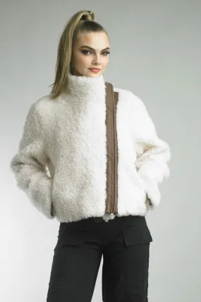 Diana Rosh Shearling and Leather Jacket