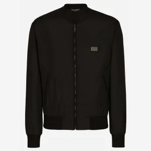 Dolce & Gabbana Branded Tag Bomber Jacket