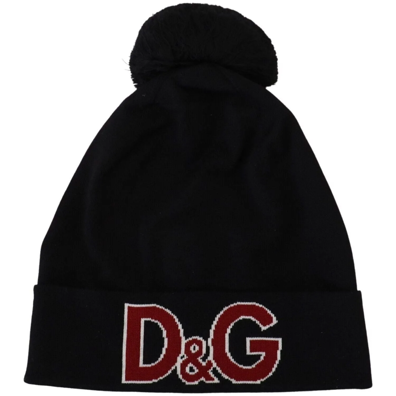 Dolce & Gabbana Elegant Black Virgin Wool Beanie