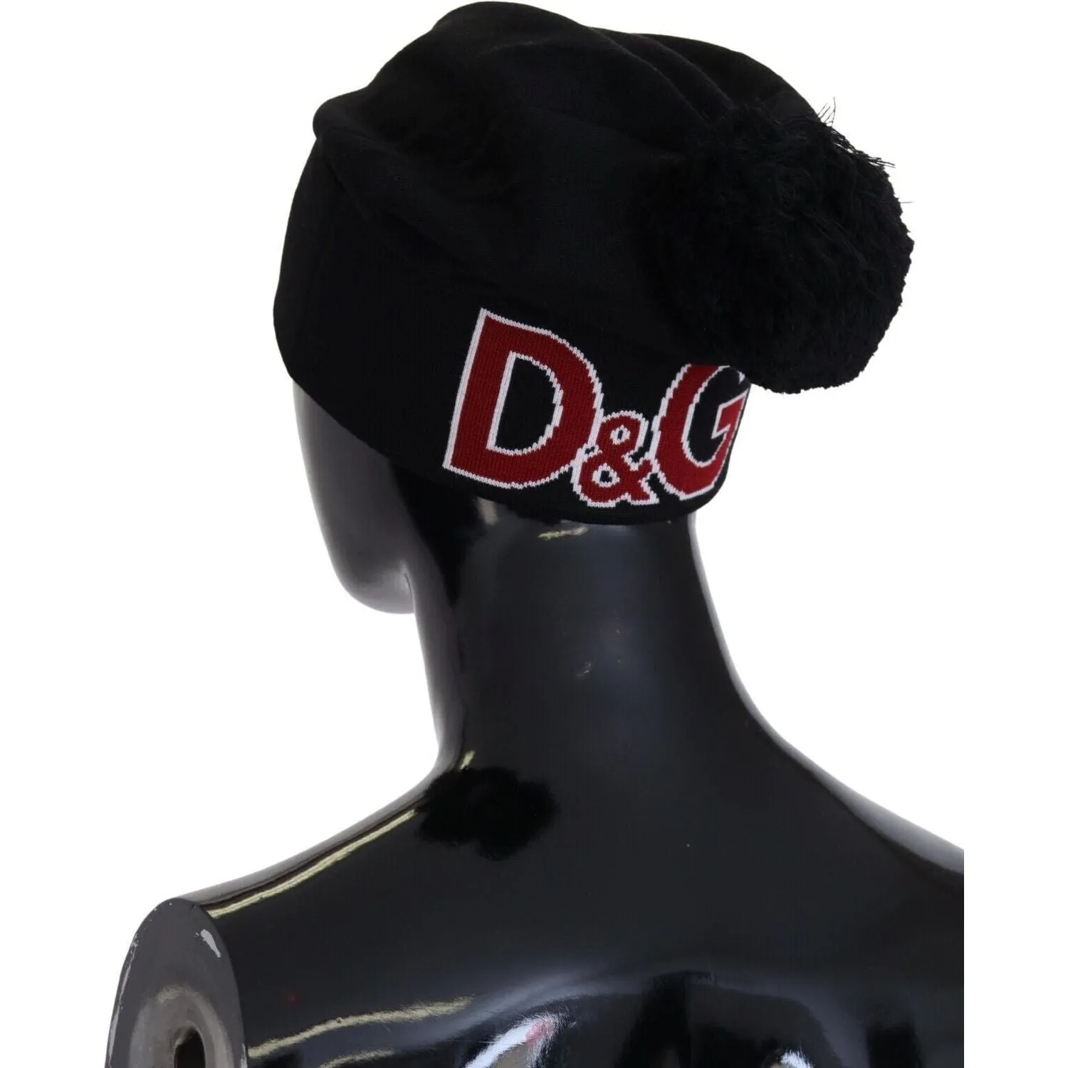 Dolce & Gabbana Elegant Black Virgin Wool Beanie