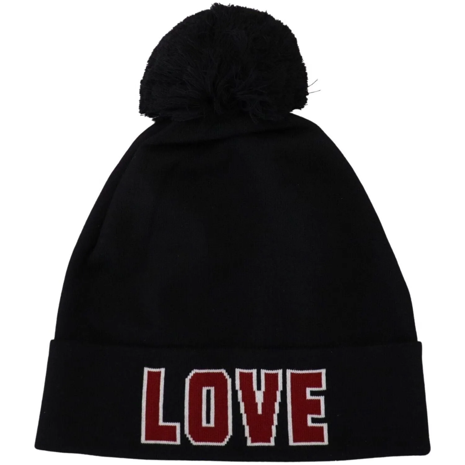 Dolce & Gabbana Elegant Black Virgin Wool Beanie