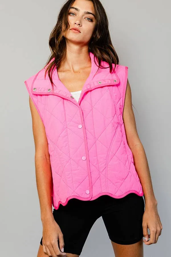 Down Filled Quilted Vest