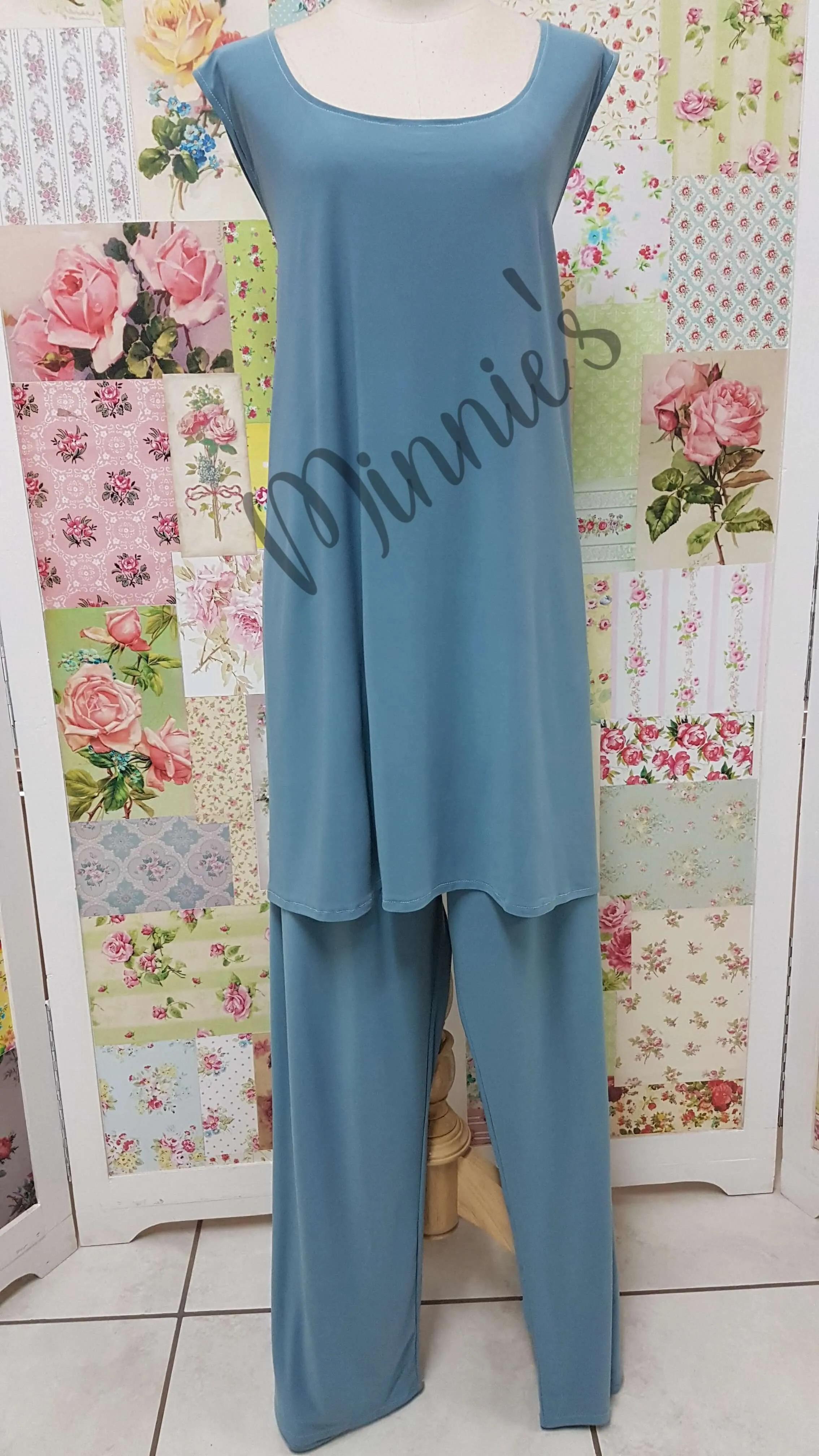 Duck Egg Blue 3-Piece Pants Set MB0236