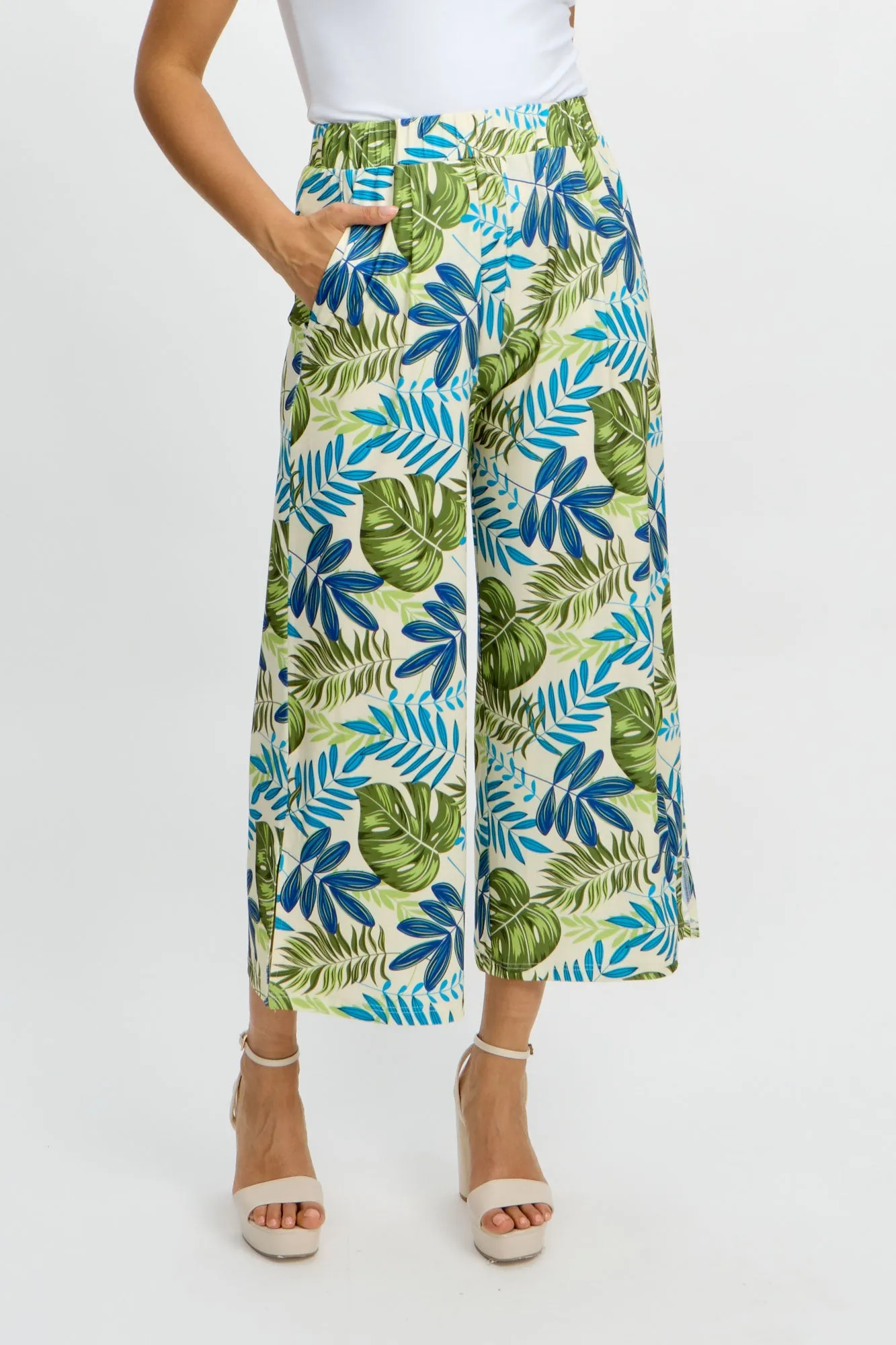 Emproved Wide Leg Pant | Costa Rica Palm