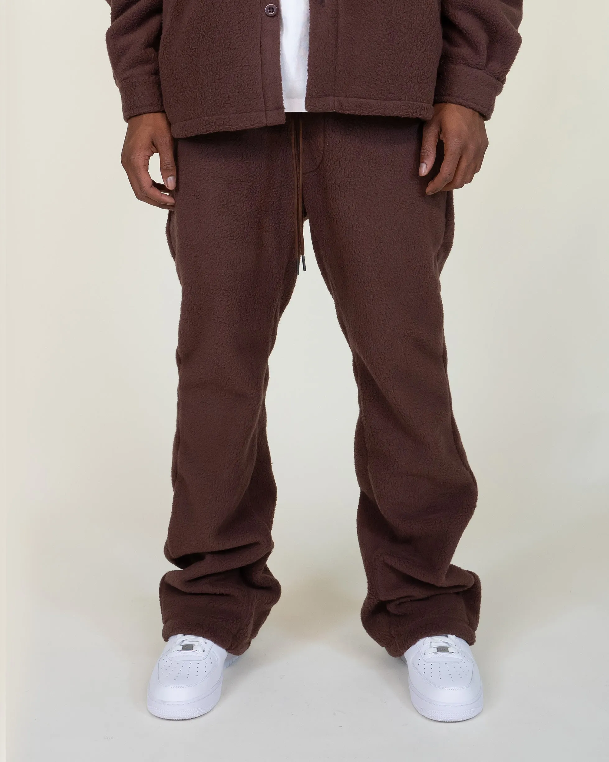 EPTM COMFY FLARE PANTS-BROWN