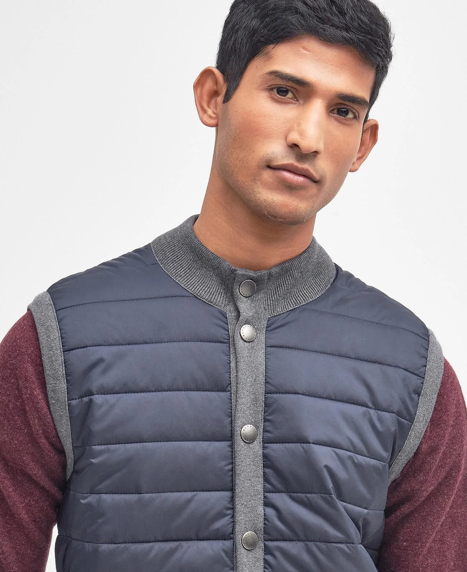 Essential Gilet in Mid Grey by Barbour