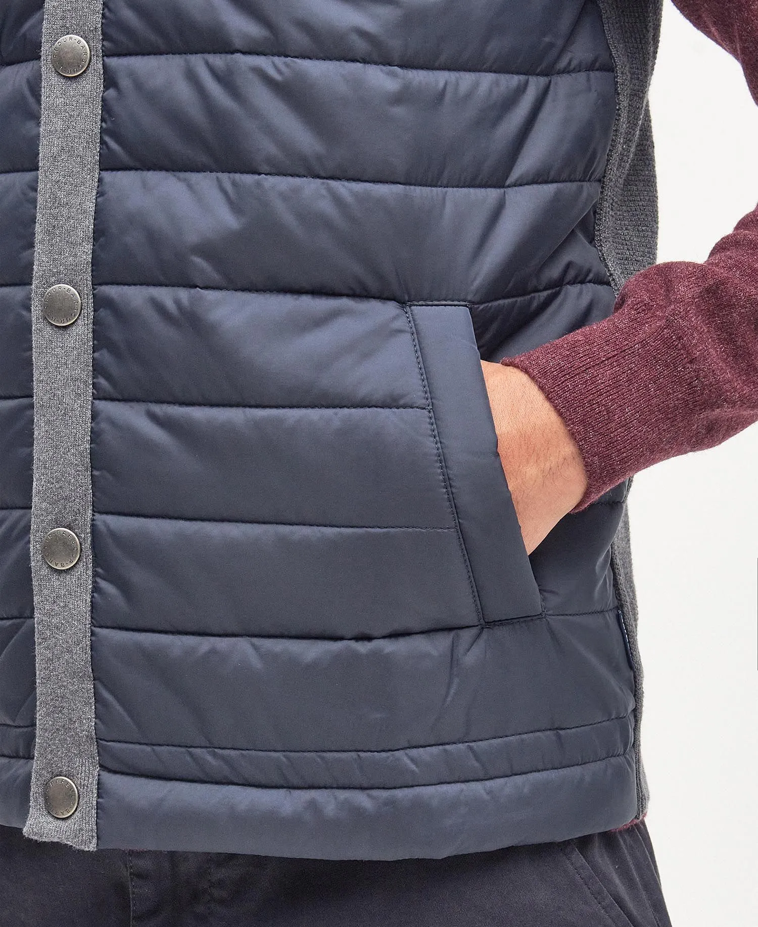 Essential Gilet in Mid Grey by Barbour