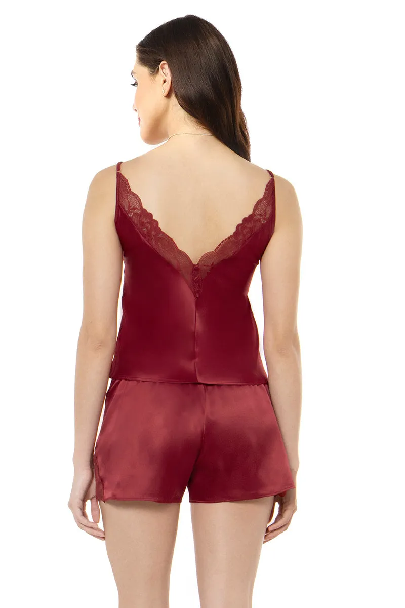 Eternal Bliss Satin Camisole - Rio Red