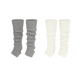 EVERAU® Women Stretchy Ribbed Knit Stirrup Leg Warmers