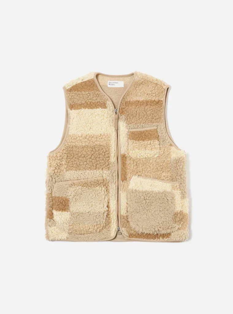 Fleece Zip Gilet | Sand