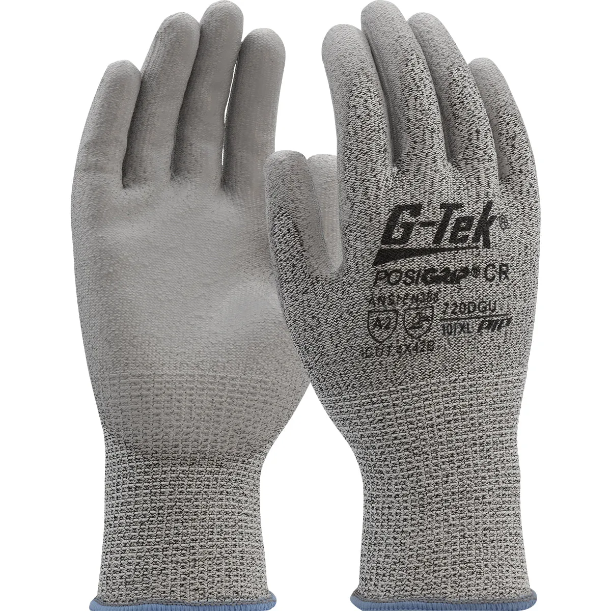 G-Tek PosiGrip 720DGU Lightweight Polykor Blend with Polyurethane Coating Gloves (One Dozen)